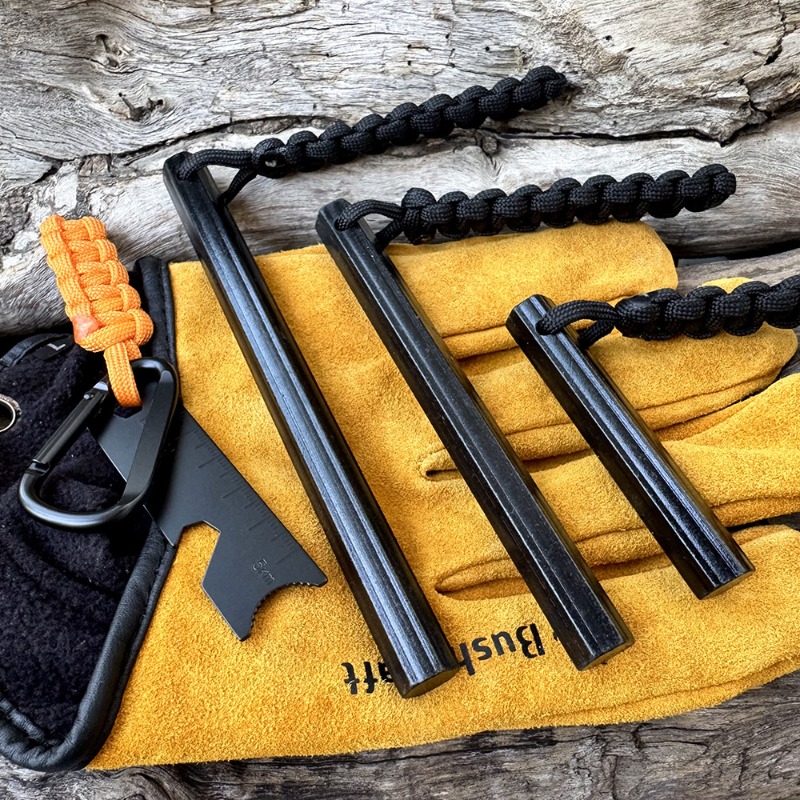 Fire Starting Kit - Bâton de magnésium hexagonal tressé à