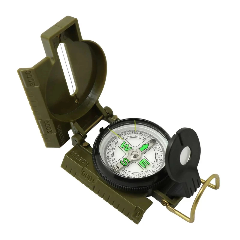 Compass Lensatic - Boussole Lensatic multifonctionnelle portable avec phosphorescence,