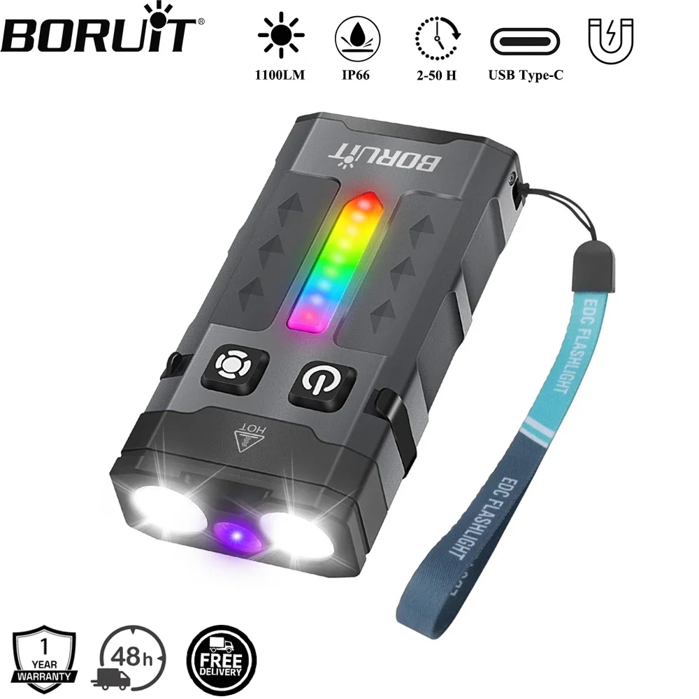 BORUiT EV20 1100LM EDC UV port - Fishing Kit Compact avis et prix
